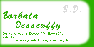 borbala dessewffy business card